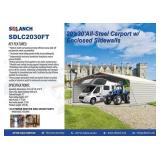 Sdlanch 20' x 30' Steel Carport