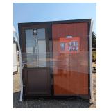 Aboss Portable Bathoom w/ Shower Wood Grain