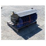SD Lanch Mini Skid Steer Angle Sweeper