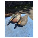 Pair of duck decoys