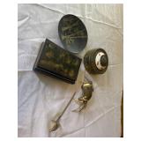 Trinkets dishes, crab, plate, sword