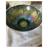 Carnival glass bowl
