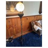 Brass and Cast iron floor lamp