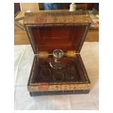 Vintage leather faux book stack cave