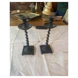 Cast iron candle sticks