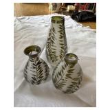 Botanical posie vases