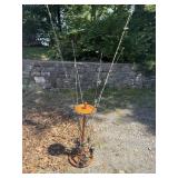 Fishing poles and rack