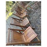 Frost brand wooden folding chairs