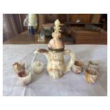 Decanter and 6 shot glasses