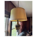 Pair of Hanging brass lamps
