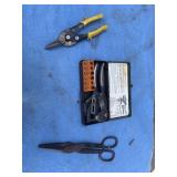 Vintage Whitney hole punch and metal shears