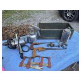 Box lot of tools