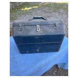 Metal tool box with contents