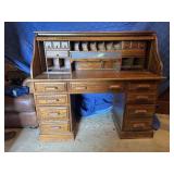 Vintage Oak roll top desk