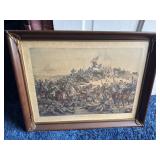 Framed battle of Nashville print