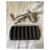 Cast iron corn stick and universal grinder