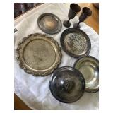 Silver plated dishes