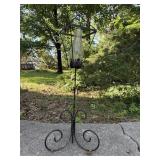 Metal candle holder