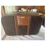 Leather Samsonite suit case