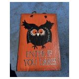 Painted slate sign