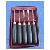 Vintage Craftsman chip carving tool set