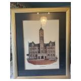 Framed Phil Ponder Union Station 1914