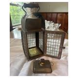 Brass nautical kerosene lantern