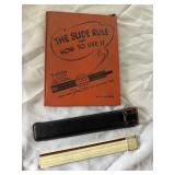 Slide Rule with book
