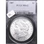 1887 PCGS MS62 MORGAN DOLLAR