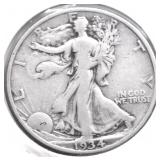 1934 S WALKING HALF DOLLAR F