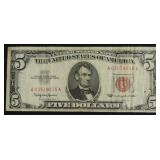 FIVE DOLLAR RED SEAL VF