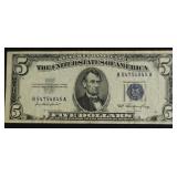 5 DOLLAR SILVER CERTIFICATE VF