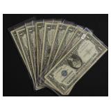10 SILVER CERTIFICATES