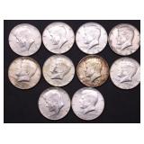 10 40 % SILVER HALF DOLLARS