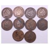 10 INDIAN HEAD CENTS