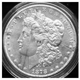 1878 S MORGAN DOLLAR AU