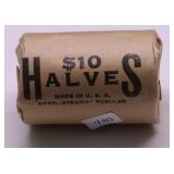 ROLL OF 40 % SILVER HALF DOLLARS