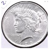 1923 CHOICE BU PEACE DOLLAR