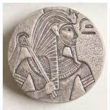 EGYPTIAN SERIES KING TUT 5 OZ .999 SILVER W BOX PA