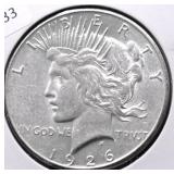 1926 S PEACE DOLLAR AU
