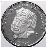 EGYPT GEM BU SILVER 500 GUINEENS