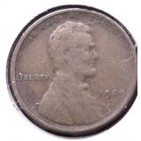 1909 VDB LINCOLN CENT VF
