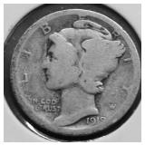 1919 MERCURY DIME VG