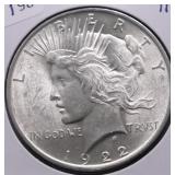 1922 CHOICE B U PEACE DOLLAR