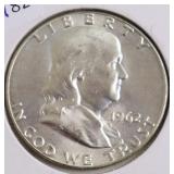 1962 CHOICE BU FRANKLIN HALF DOLLAR