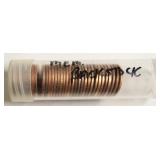 PARTIAL ROLL OF 1977 D LINCOLN CENTS CH BU RED