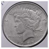 1922 PEACE DOLLAR AU