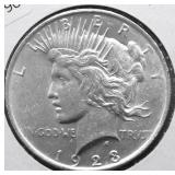 1923 CHOICE BU PEACE DOLLAR