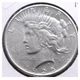 1925 PEACE DOLLAR AU