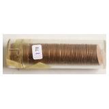 GEM RED 1970 ROLL OF LINCOLN CENTS